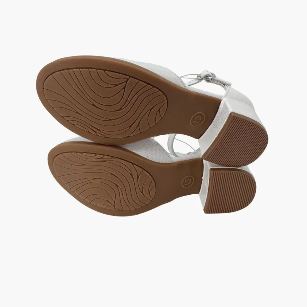 NEW Art Class Kids' Hazel Dress Heels - White - Size 13